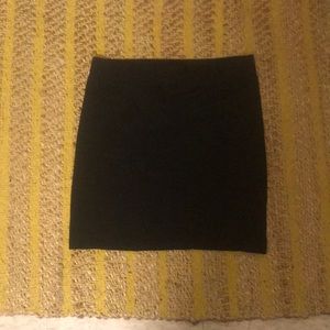 Black mini skirt